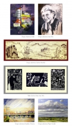 EXPOSICIÓN SOLIDARIA FIN DE CURSO DEL AULA DE PLÁSTICA  EN IBERCAJA ACTUR