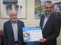 ARAELA RECIBE LA RECAUDACIÓN DE LA EXPOSICIÓN SOLIDARIA EN IBERCAJA ACTUR