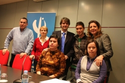 IBERCAJA FIRMA UN CONVENIO CON LA ASOCIACIÓN DOWN-HUESCA