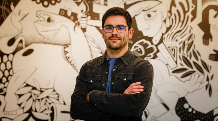 Daniel Martín y su propuesta Guernikka para el Community Wall del Espacio Joven