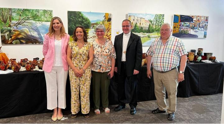Inauguración de la exposición Liberarte en la sala de exposiciones Ibercaja