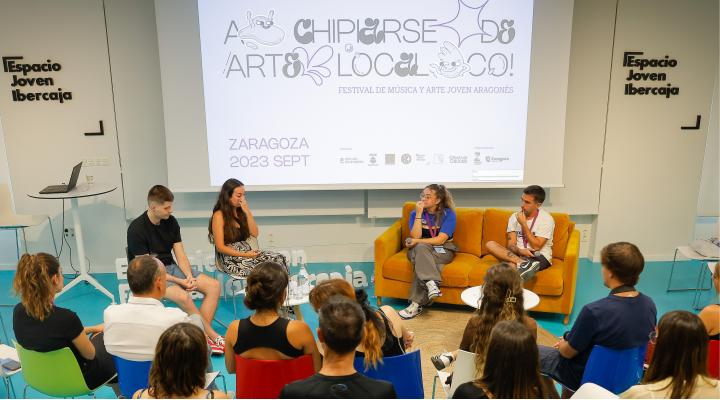 Presentación de la segunda edición del Festival Cauces en el Espacio Joven de Fundación Ibercaja