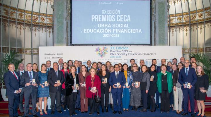 Galardonados en los Premios CECA 2025.
