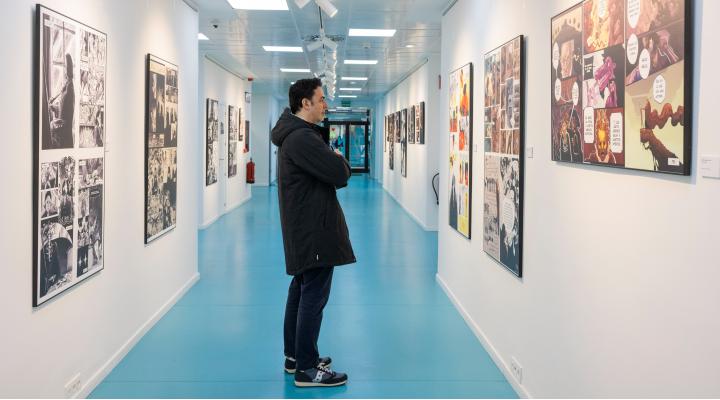 Exposición de los cómics seleccionados y ganadores en las últimas ediciones del certamen, en Espacio Joven Fundación Ibercaja.