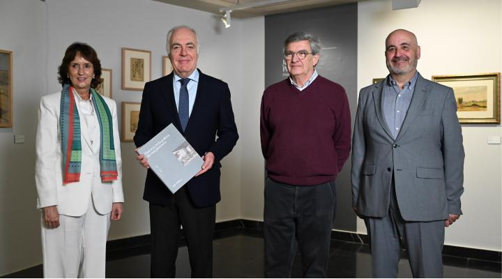 Presentación de la exposición en el Centro Fundación Ibercaja Huesca.