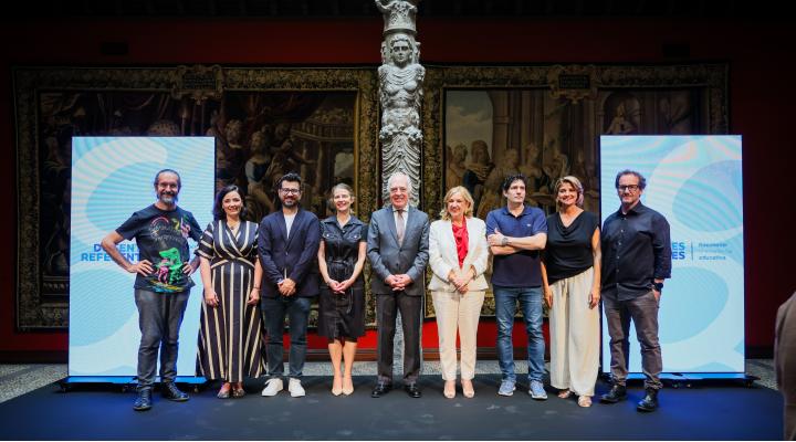 Miembros del comité de expertos y del jurado junto al director general de Fundación Ibercaja.