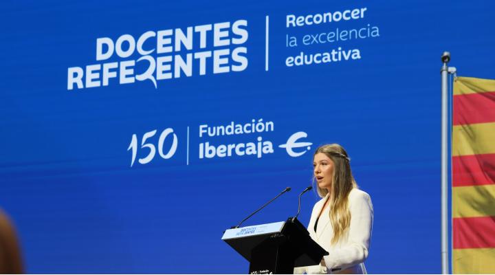  S.A.R. LA INFANTA DOÑA SOFÍA PRESIDE LA ENTREGA DE LAS AYUDAS DE LA I EDICIÓN DE ‘DOCENTES REFERENTES’ DE FUNDACIÓN IBERCAJA