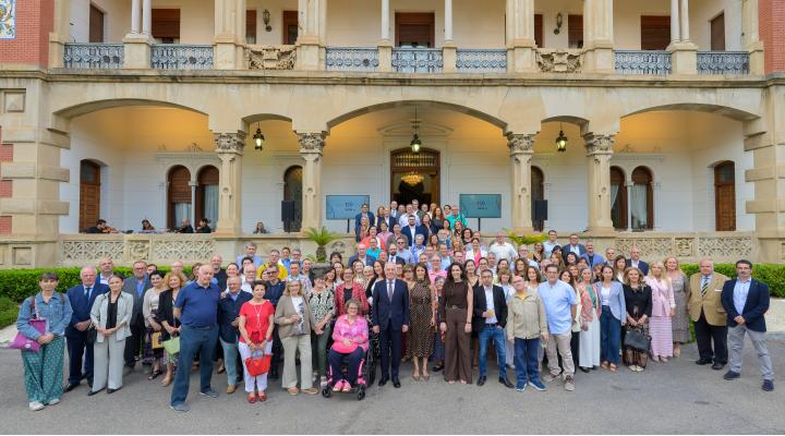 Encuentro con entidades sociales celebrado en el Palacio de Larrinaga.