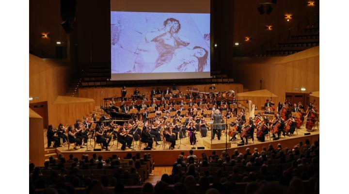 Estreno de la Sinfonía Goya en el Auditorio de Zaragoza.