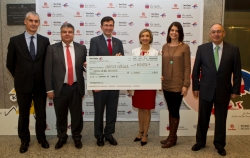  ENTREGA DEL CHEQUE DE LA CAMPAÑA SOLIDARIA DE NAVIDAD DE IBERCAJA