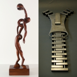 EXPOSICIÓN DE ESCULTURAS DE FERNADO CALVO Y JOSÉ DE LAS MUELAS EN IBERCAJA ACTUR