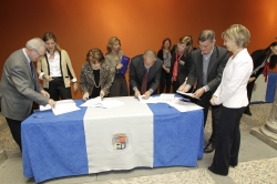 FIRMA DE LOS CONVENIOS SOCIALES DE IBERCAJA Y FUNDACIÓN CAJA INMACULADA