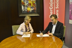 FIRMA DE CONVENIO ENTRE LA OBRA SOCIAL DE IBERCAJA Y AJE ARAGÓN