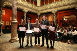 ENTREGA DE PREMIOS DE LA “XXIX OLIMPIADA DE QUÍMICA” Y “VI OLIMPIADA DE GEOGRAFÍA” EN SU FASE ARAGONESA, EN IBERCAJA PATIO DE LA INFANTA