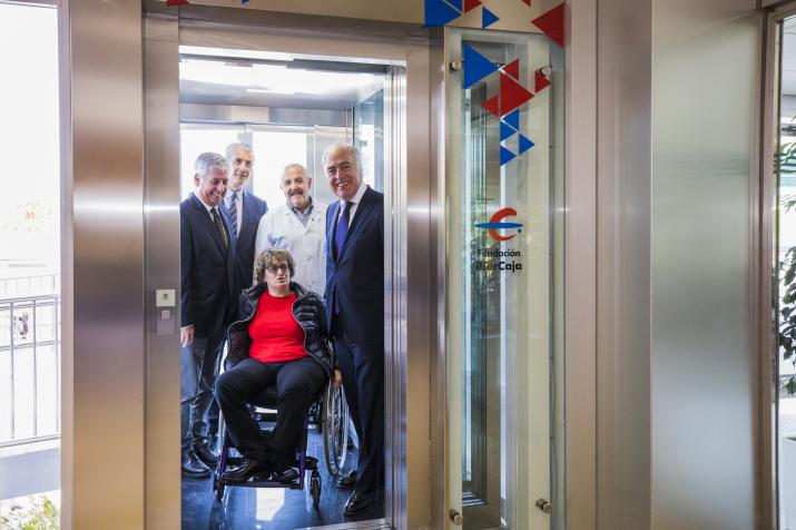 FUNDACIÓN IBERCAJA COLABORA EN LA INSTALACIÓN DE UN NUEVO ASCENSOR EN EL HOSPITAL UNIVERSITARIO MIGUEL SERVET