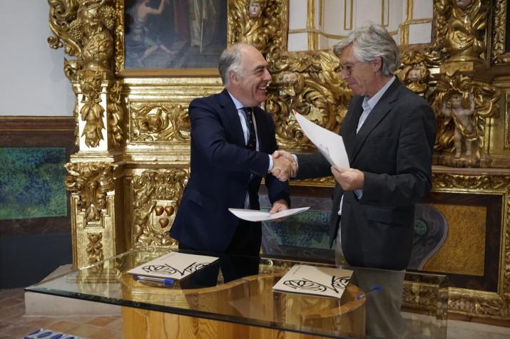 FIRMA DE CONVENIO DE FUNDACIÓN IBERCAJA CON FUNDACIÓN SANTA MARÍA DE ALBARRACÍN