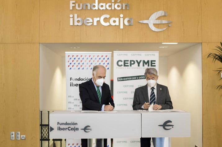 FIRMA DE CONVENIO DE FUNDACIÓN IBERCAJA Y CEPYME ARAGÓN
