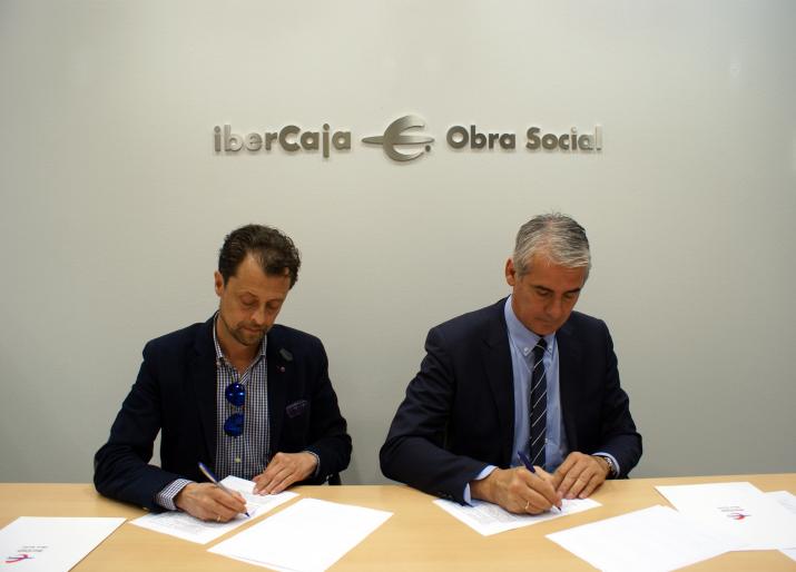 FIRMA DE CONVENIO DE LA OBRA SOCIAL DE IBERCAJA CON LA RED ARAGONESA DE ENTIDADES PARA LA INCLUSIÓN