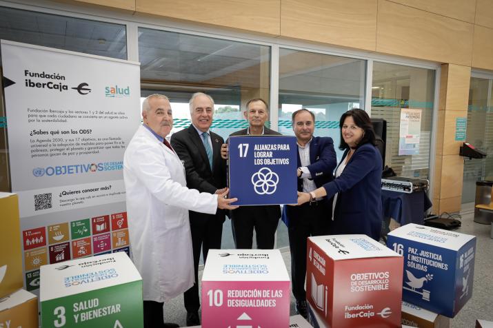 INAUGURACIÓN DE LA EXPOSICIÓN SOBRE OBJETIVOS DE DESARROLLO SOSTENIBLE DE LA ONU EN EL HOSPITAL U. MIGUEL SERVET