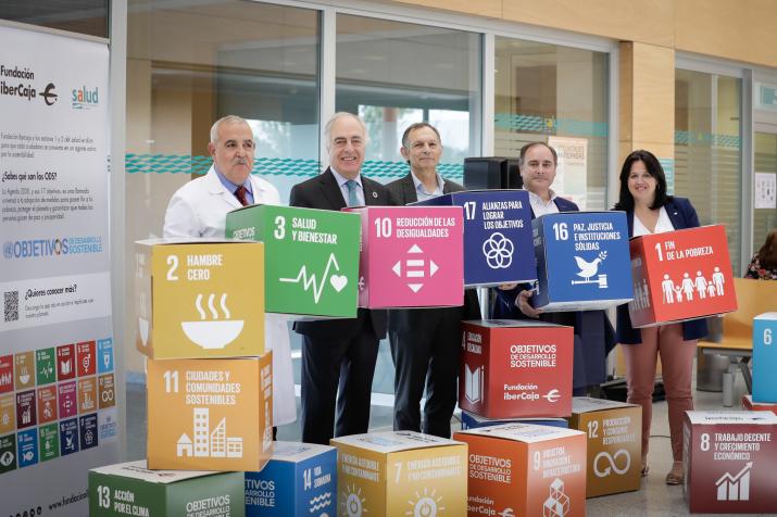 INAUGURACIÓN DE LA EXPOSICIÓN SOBRE OBJETIVOS DE DESARROLLO SOSTENIBLE DE LA ONU EN EL HOSPITAL U. MIGUEL SERVET