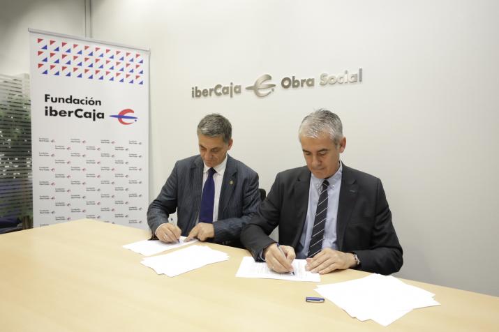 FIRMA DE CONVENIO DE LA FUNDACIÓN IBERCAJA CON LA FUNDACIÓN PARA LA AGRICULTURA DEL CONOCIMIENTO