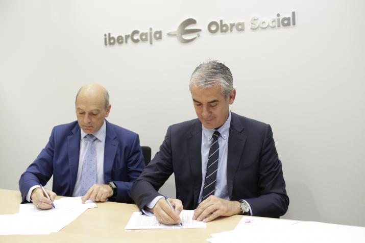 FIRMA DE CONVENIO DE LA OBRA SOCIAL DE IBERCAJA CON LA FUNDACIÓN SAN VALERO