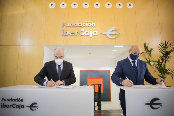 FIRMA DE CONVENIO DE FUNDACIÓN IBERCAJA Y GRUPO SAN VALERO