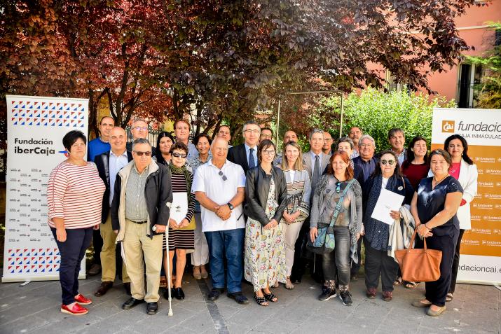 FIRMA DE CONVENIOS SOCIALES FUNDACIÓN IBERCAJA Y FUNDACIÓN CAJA INMACULADA CON LAS ASOCIACIONES SELECCIONADAS EN HUESCA