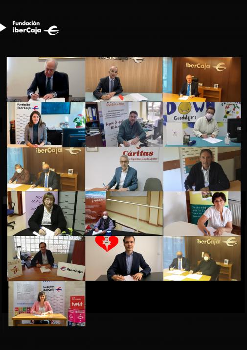 FIRMA DE CONVENIOS SOCIALES DE FUNDACIÓN IBERCAJA CON LAS ASOCIACIONES SELECCIONADAS EN GUADALAJARA