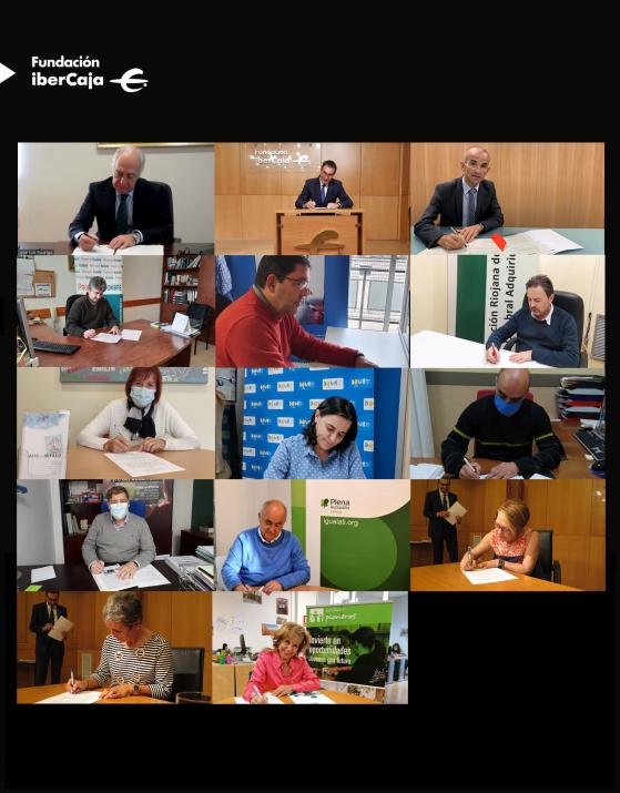 FIRMA DE CONVENIOS SOCIALES DE FUNDACIÓN IBERCAJA CON LAS ASOCIACIONES SELECCIONADAS LA RIOJA