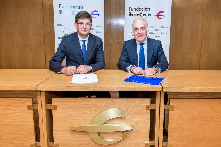 FIRMA DE CONVENIO DE FUNDACIÓN IBERCAJA CON LA UNIVERSIDAD DE ALCALÁ DE HENARES