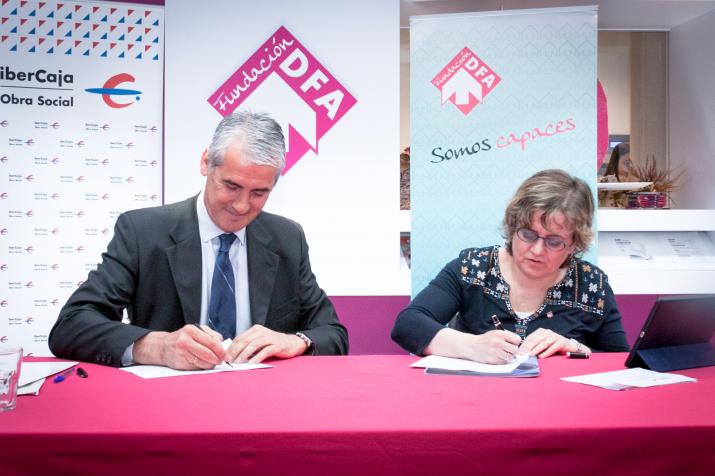 LA OBRA SOCIAL DE IBERCAJA COLABORA CON LA  AGENCIA DE COLOCACIÓN DE FUNDACIÓN DFA