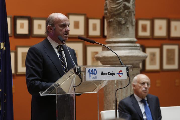 EL MINISTRO DE ECONOMÍA HA INAUGURADO HOY EL FORO IBERCAJA Y HA CLAUSURADO EL CICLO DE CONFERENCIAS 140 ANIVERSARIO 
