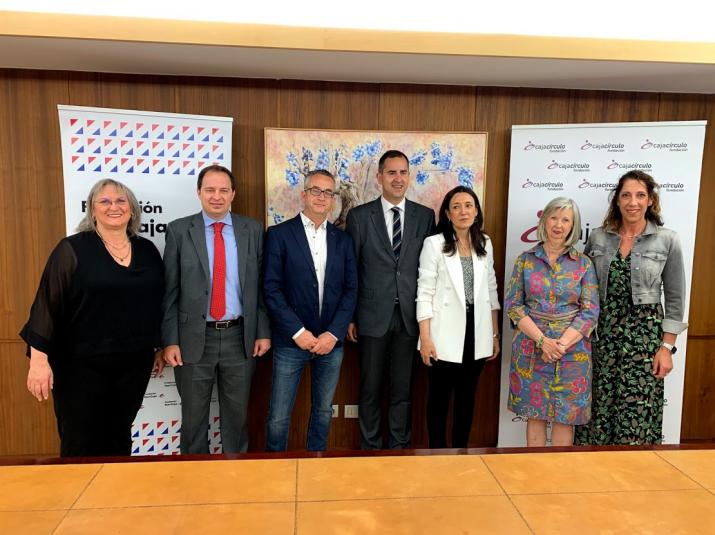FIRMA DE CONVENIOS SOCIALES FUNDACIÓN IBERCAJA Y FUNDACIÓN CAJACÍRCULO CON LAS ASOCIACIONES DE  ARANDA Y LA RIBERA