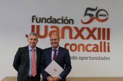  IBERCAJA FIRMA UN CONVENIO CON LA FUNDACIÓN JUAN XXIII RONCALLI